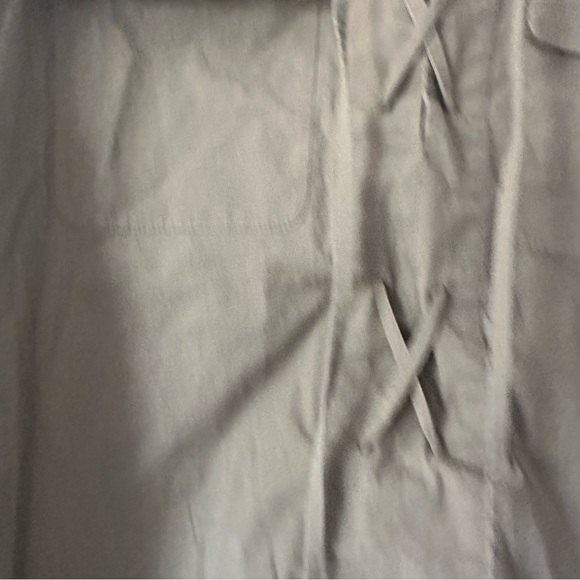 Theory Dress Womens  2 Green Jullitan poplin 3/4 Sleeve Lace-Up Mini Shift - Picture 5 of 8